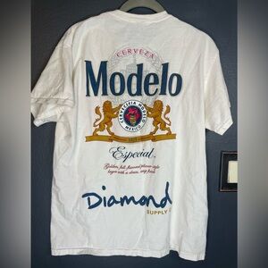 Diamond Supply Co. × Modelo Especial Collab Tee | White | Size M